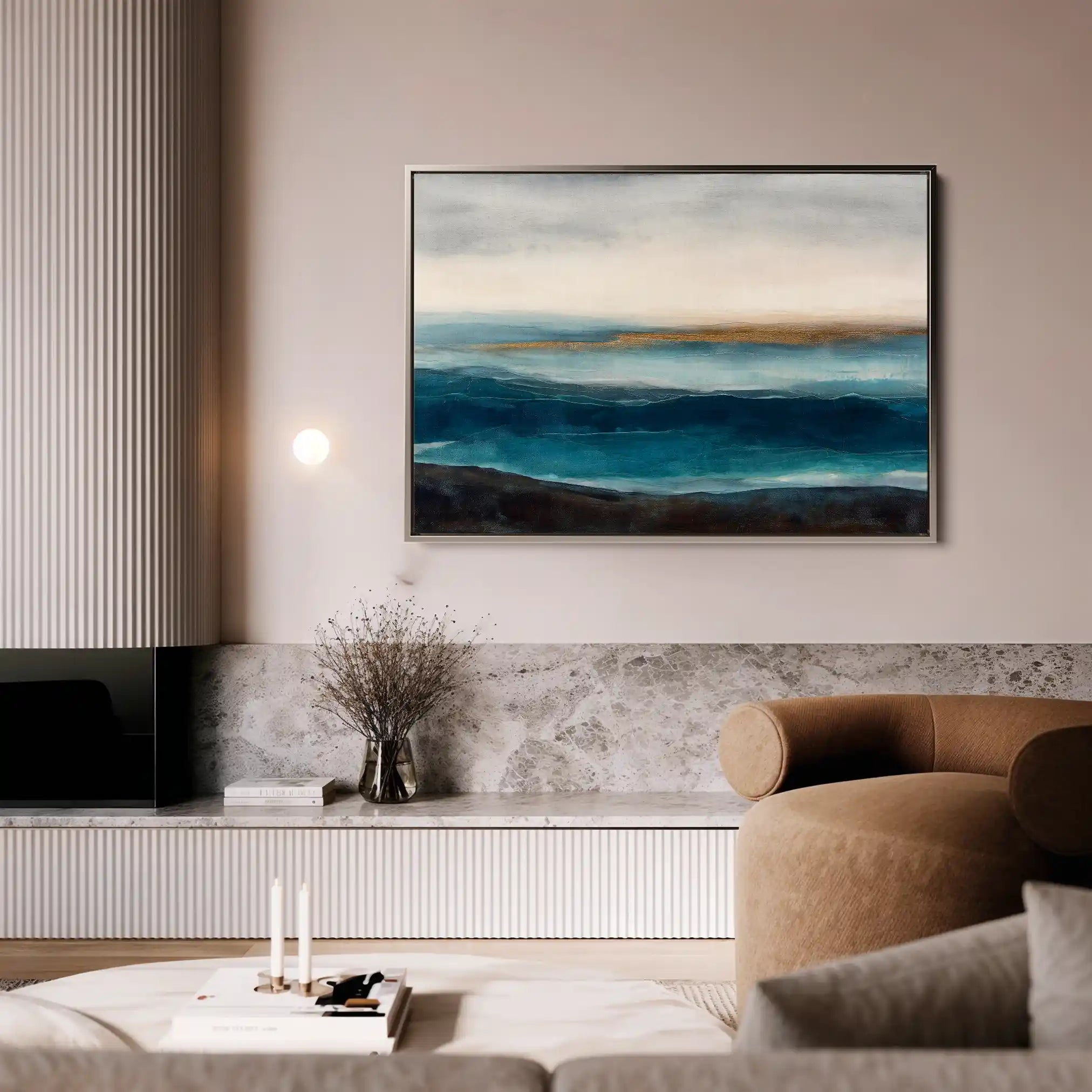 Abstract 1517 Canvas Art 60 x 40 cm / Black