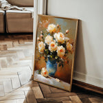Floral 1517 Canvas Art 18" x 24" / 45 x 60 cm / Black