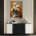 Floral 1517 Canvas Art 18" x 24" / 45 x 60 cm / Black