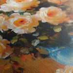 Floral 1517 Canvas Art 18" x 24" / 45 x 60 cm / Black
