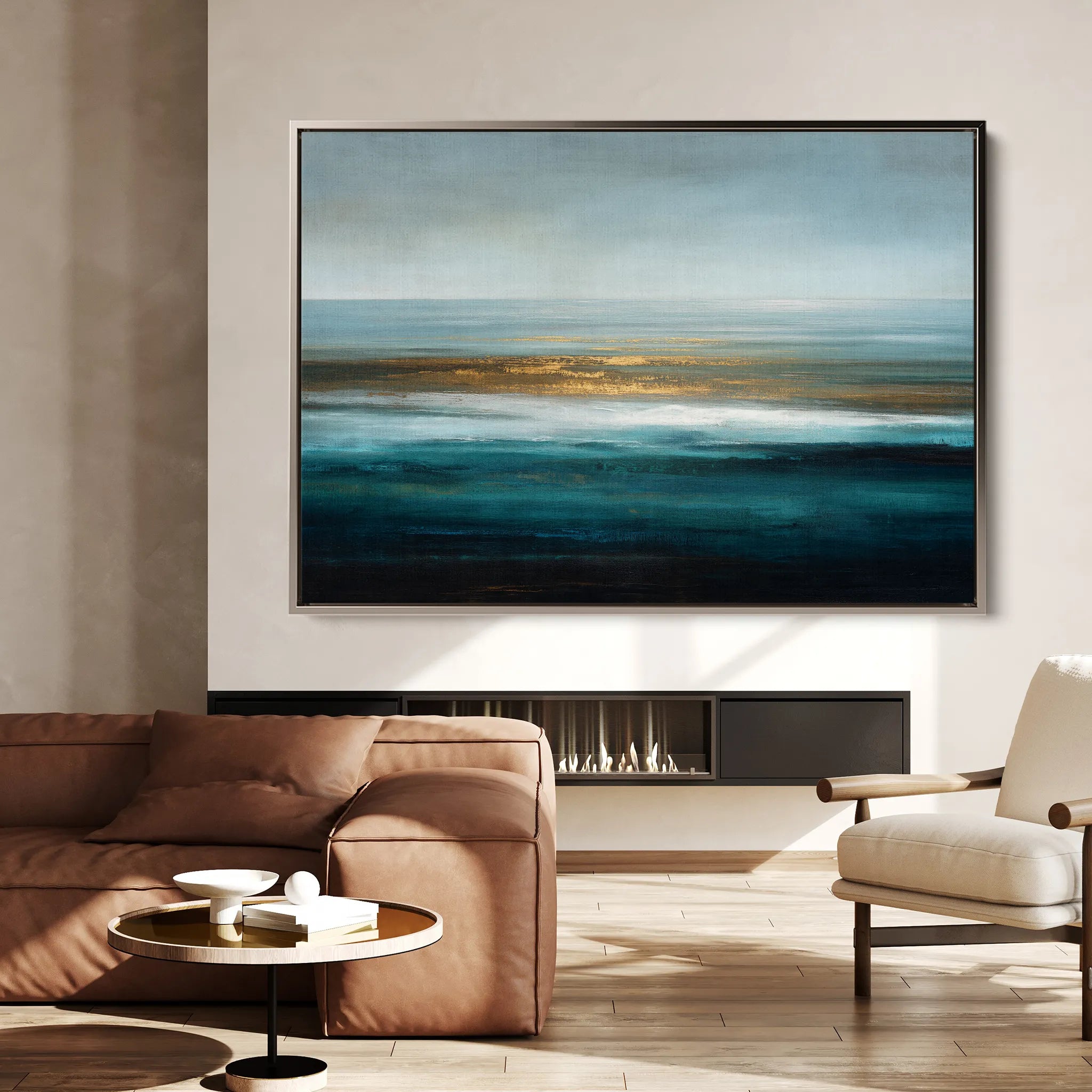 Abstract 1518 Canvas Art 18" x 24" / 45 x 60 cm / Black