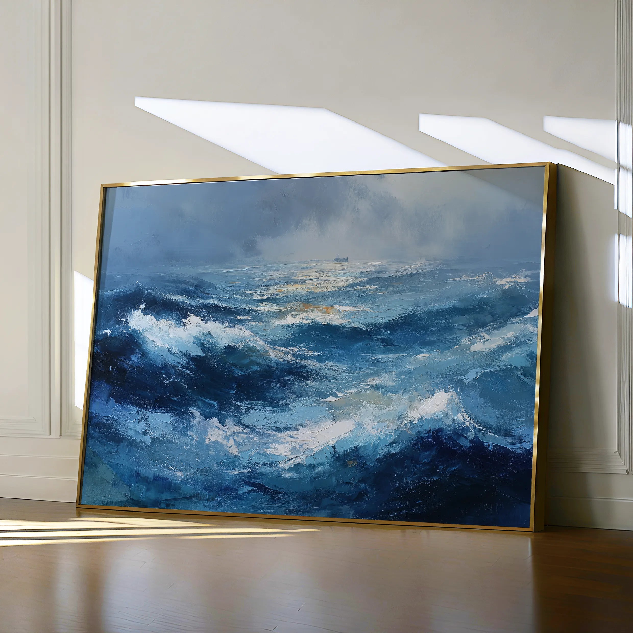 Abstract 1519 Canvas Art 18" x 24" / 45 x 60 cm / Black
