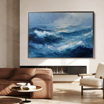 Abstract 1519 Canvas Art 18" x 24" / 45 x 60 cm / Black