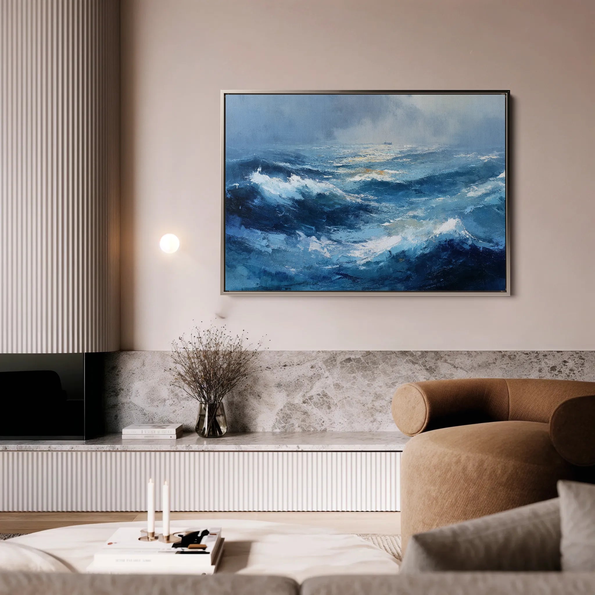 Abstract 1519 Canvas Art 18" x 24" / 45 x 60 cm / Black
