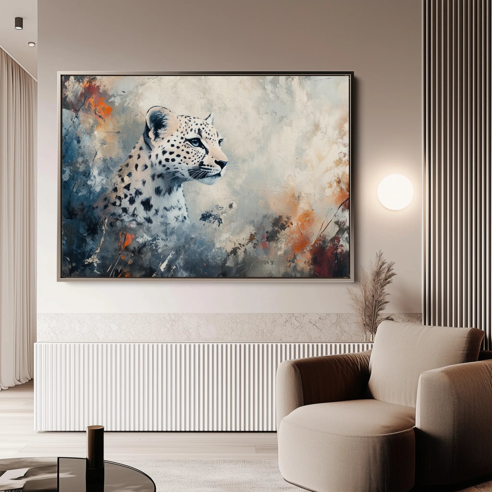 Animals 152 Canvas Art 18" x 24" / 45 x 60 cm / Black