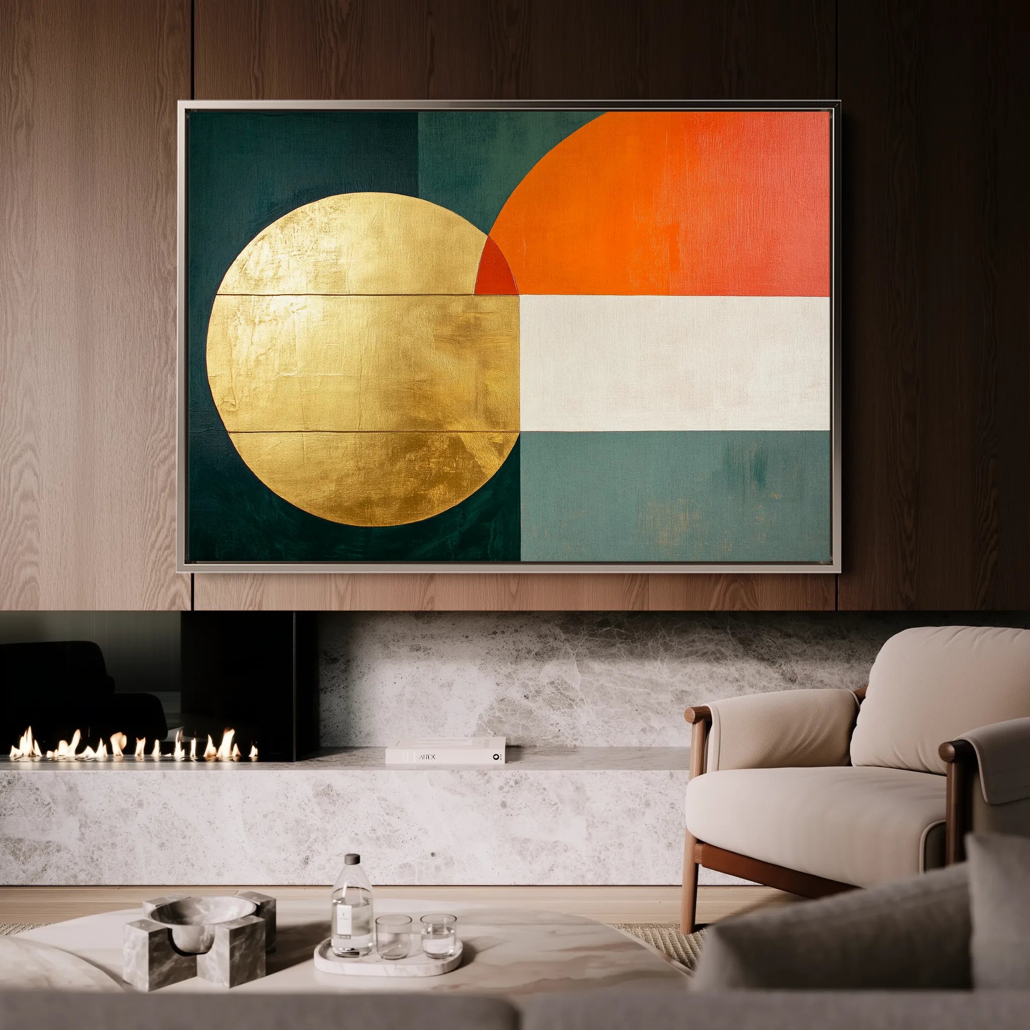 Boho 152 Canvas Art 18" x 24" / 45 x 60 cm / Black