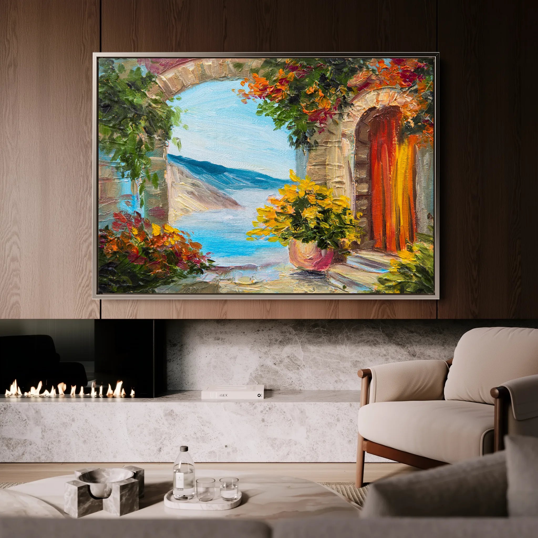 Landscape 152 Canvas Art 18" x 24" / 45 x 60 cm / Black