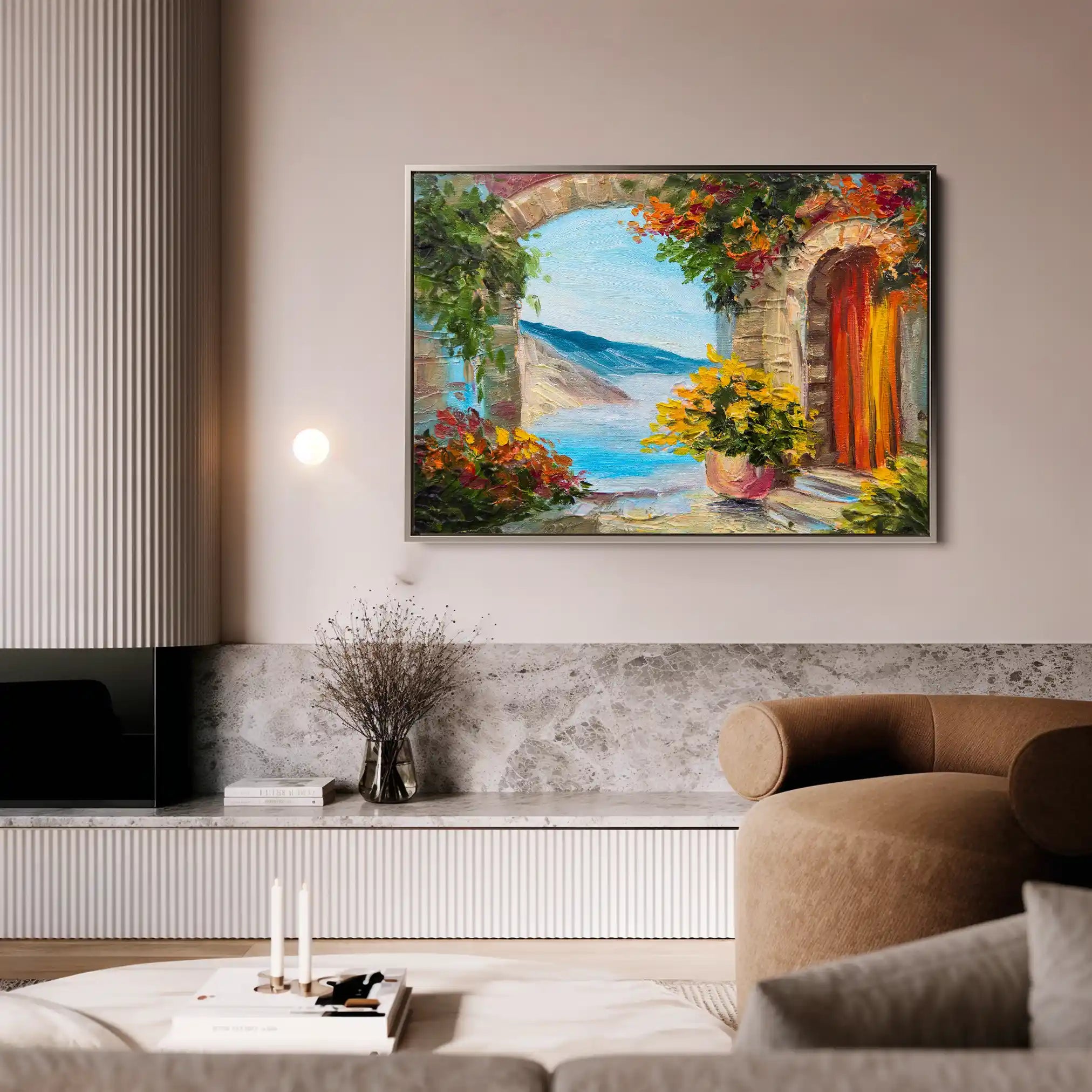 Landscape 152 Canvas Art 60 x 40 cm / Black