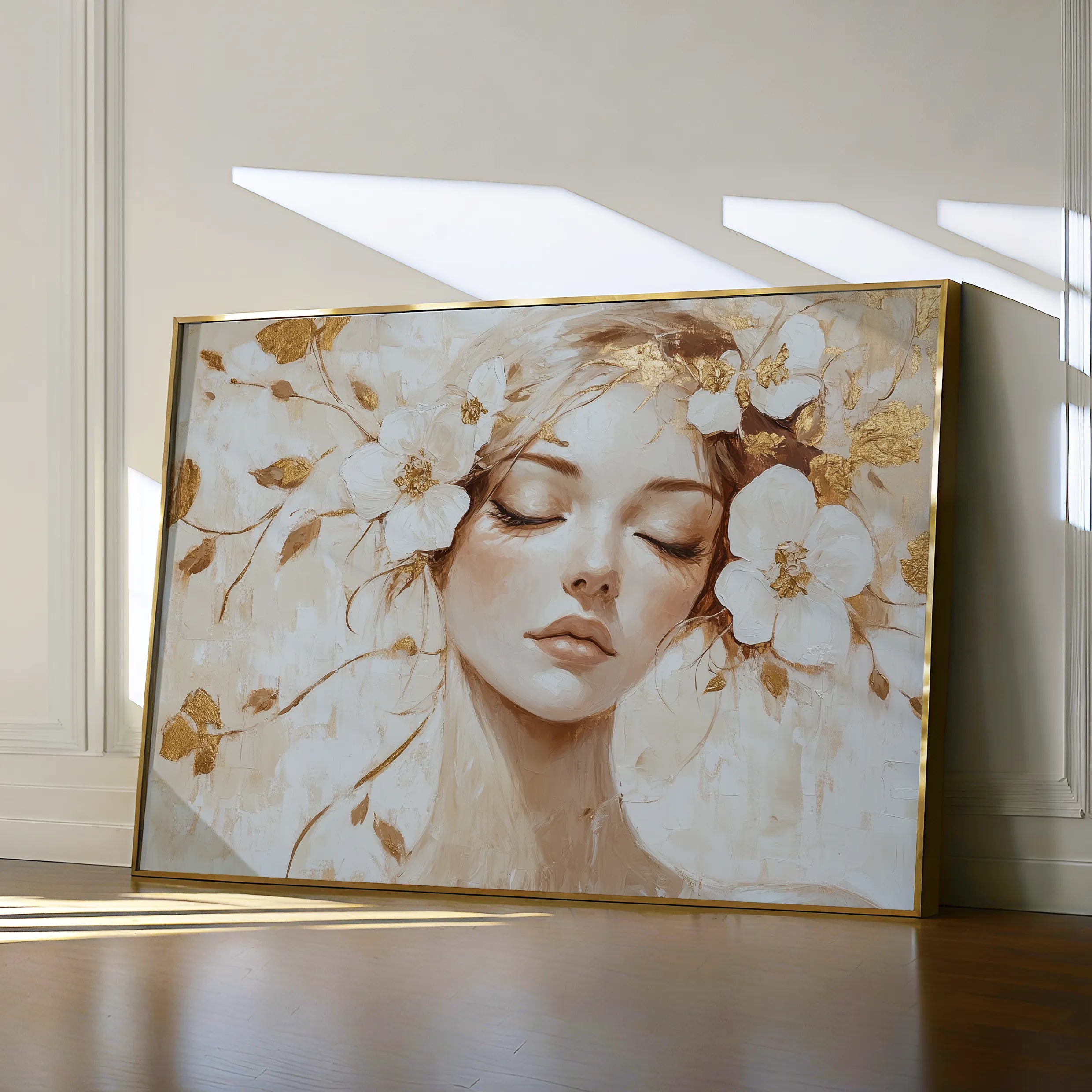 Portrait 152 Canvas Art 18" x 24" / 45 x 60 cm / Black
