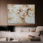 Portrait 152 Canvas Art 18" x 24" / 45 x 60 cm / Black