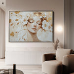 Portrait 152 Canvas Art 18" x 24" / 45 x 60 cm / Black