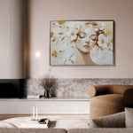 Portrait 152 Canvas Art 18" x 24" / 45 x 60 cm / Black