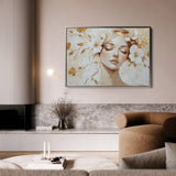 Portrait 152 Canvas Art 18" x 24" / 45 x 60 cm / Black