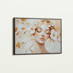 Portrait 152 Canvas Art 18" x 24" / 45 x 60 cm / Black