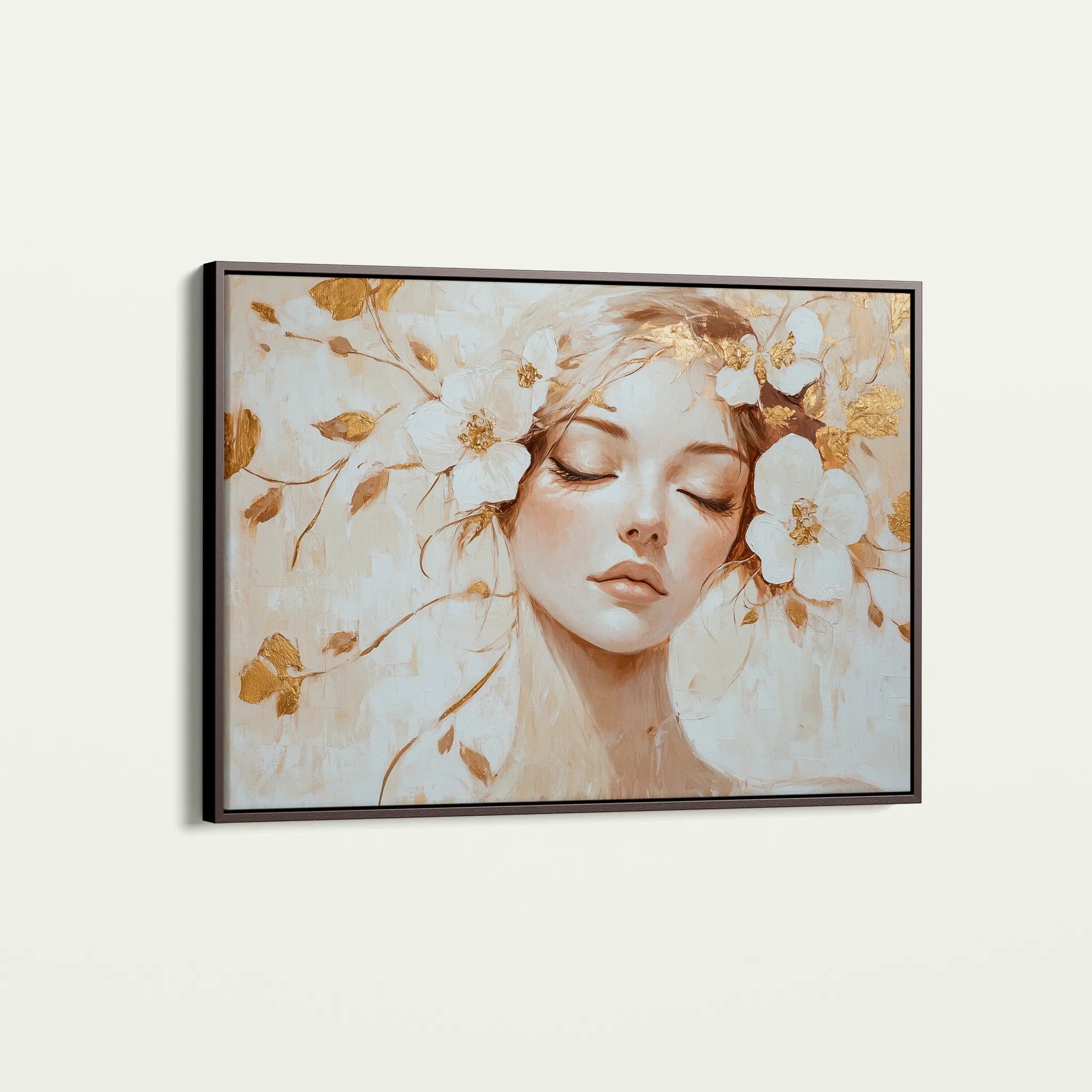 Portrait 152 Canvas Art 18" x 24" / 45 x 60 cm / Black