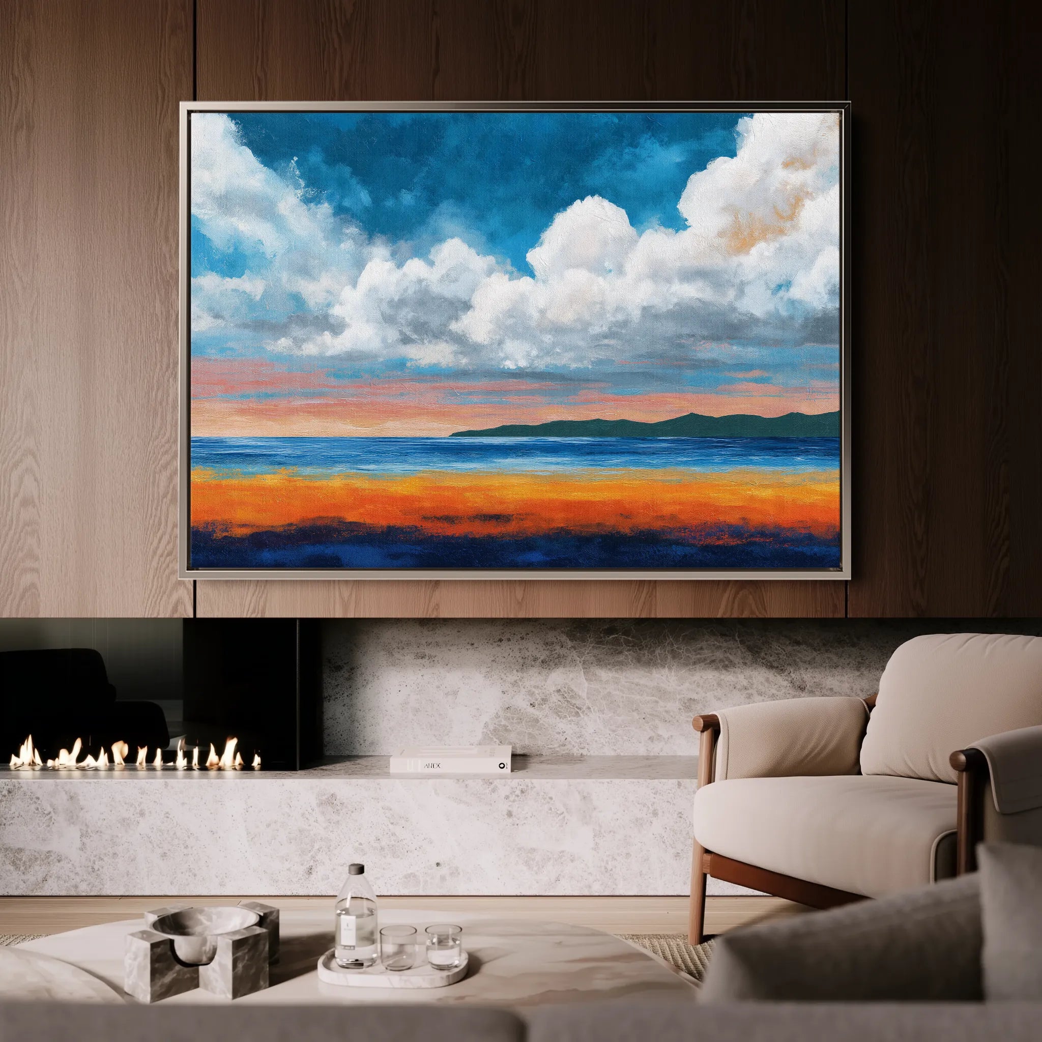 Abstract 1520 Canvas Art 18" x 24" / 45 x 60 cm / Black
