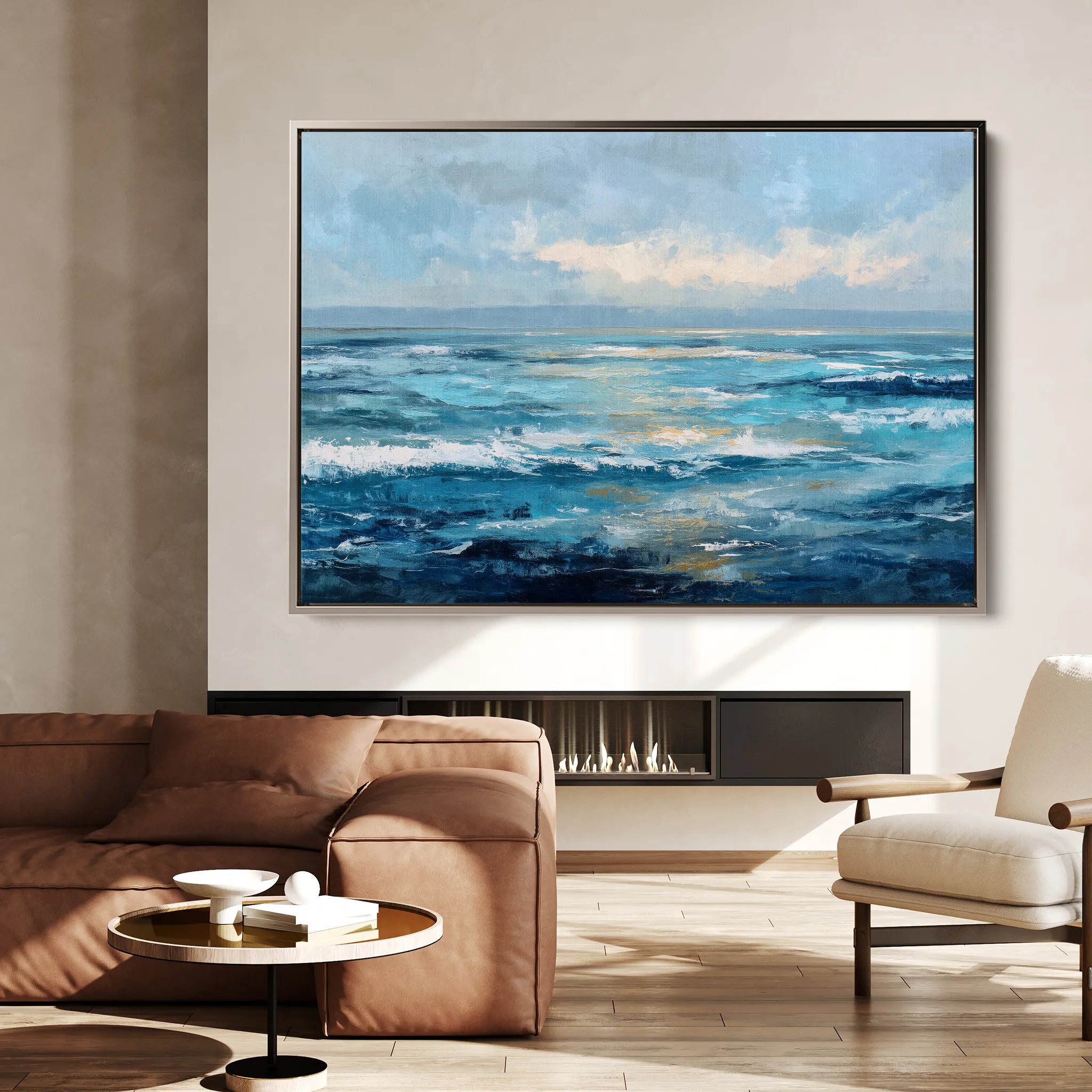 Abstract 1521 Canvas Art 18" x 24" / 45 x 60 cm / Black