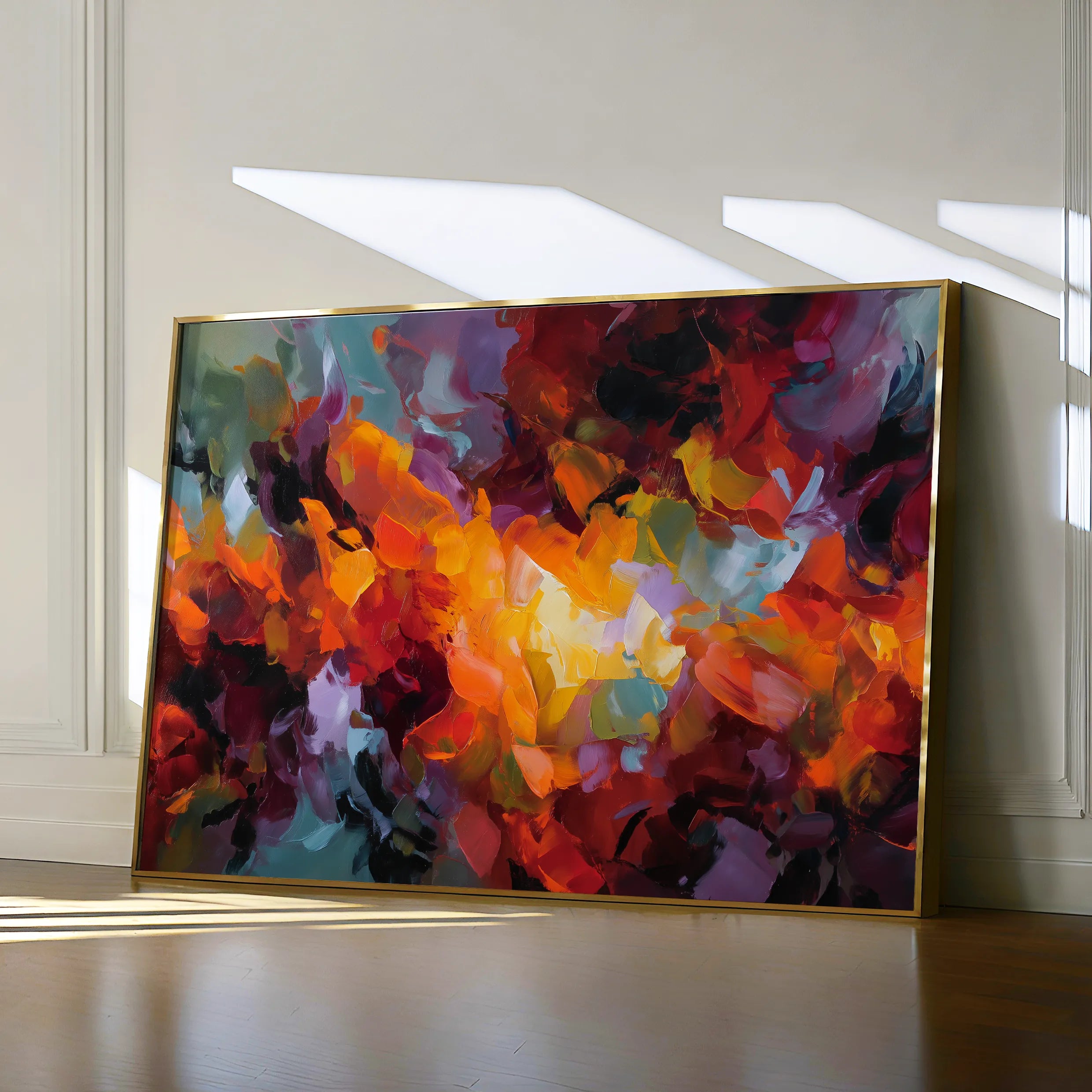 Abstract 1522 Canvas Art 18" x 24" / 45 x 60 cm / Black