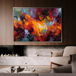 Abstract 1522 Canvas Art 18" x 24" / 45 x 60 cm / Black