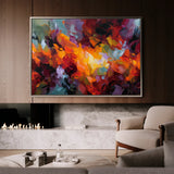 Abstract 1522 Canvas Art 18" x 24" / 45 x 60 cm / Black