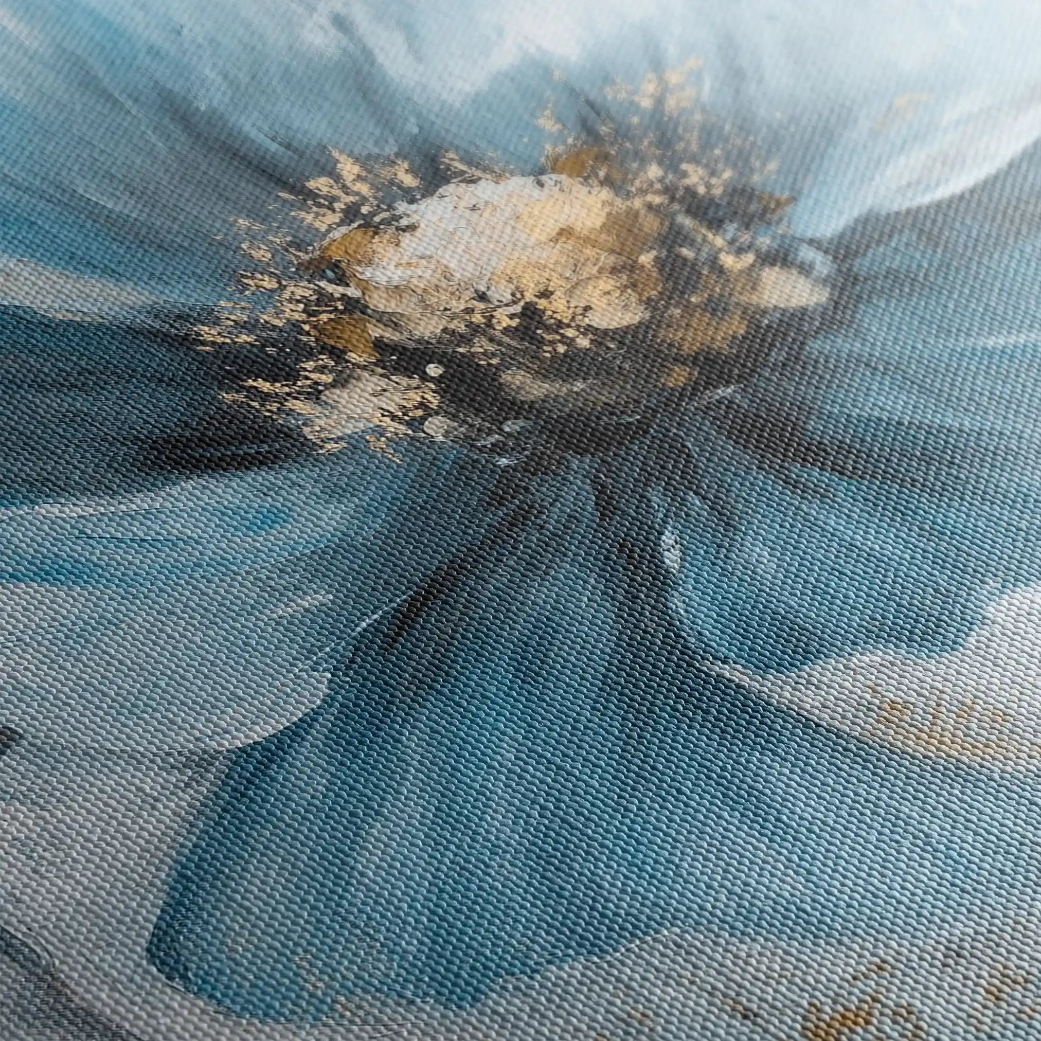 Floral 1522 Canvas Art 60 x 40 cm / Black