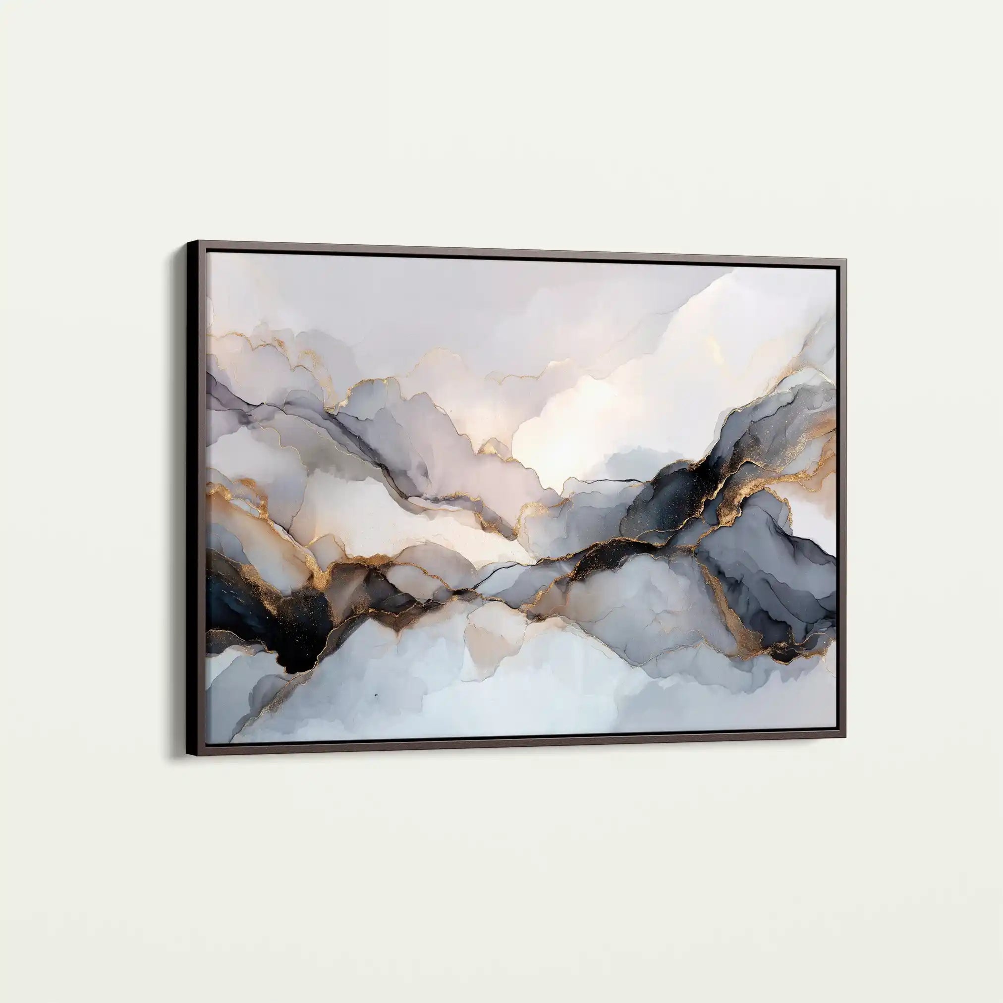 Abstract 1523 Canvas Art 60 x 40 cm / Black