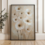 Floral 1523 Canvas Art 18" x 24" / 45 x 60 cm / Black