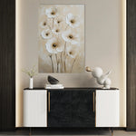Floral 1523 Canvas Art 18" x 24" / 45 x 60 cm / Black