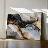 Abstract 1524 Canvas Art 18" x 24" / 45 x 60 cm / Black