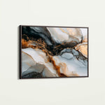 Abstract 1524 Canvas Art 60 x 40 cm / Black
