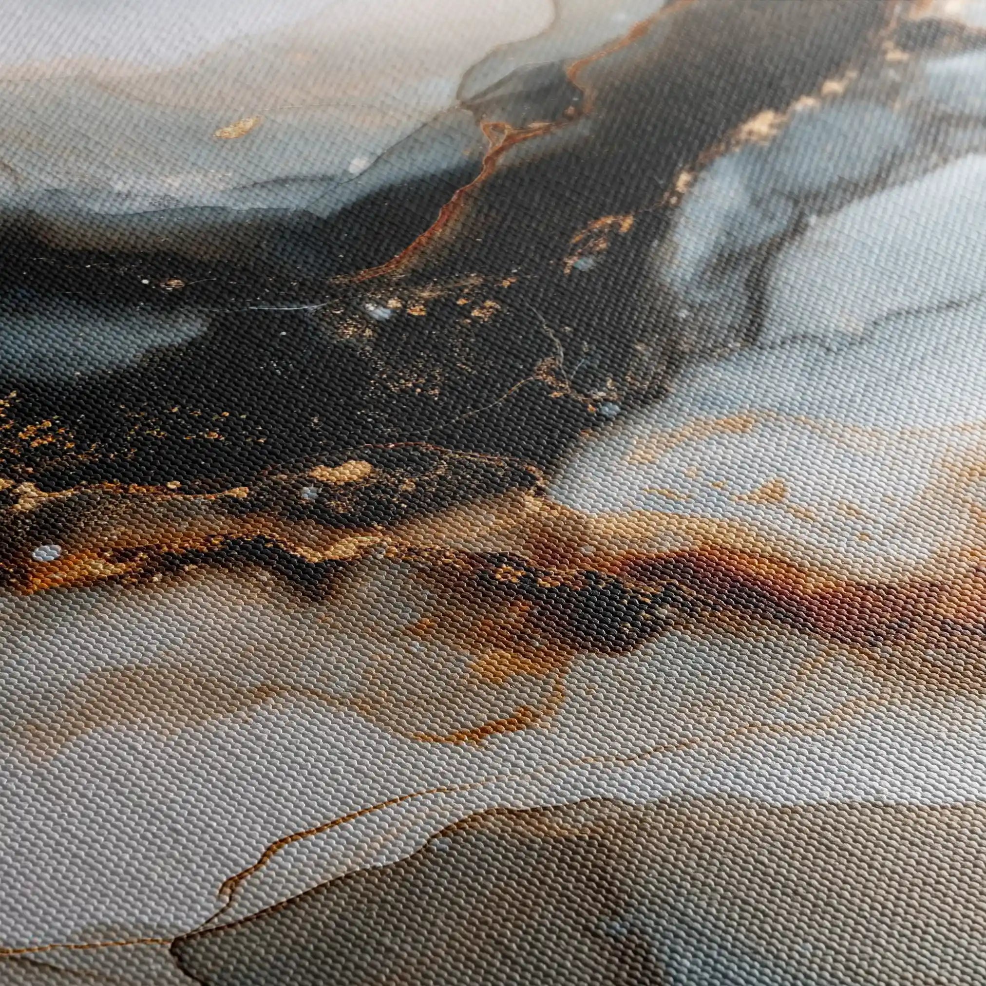 Abstract 1524 Canvas Art 60 x 40 cm / Black