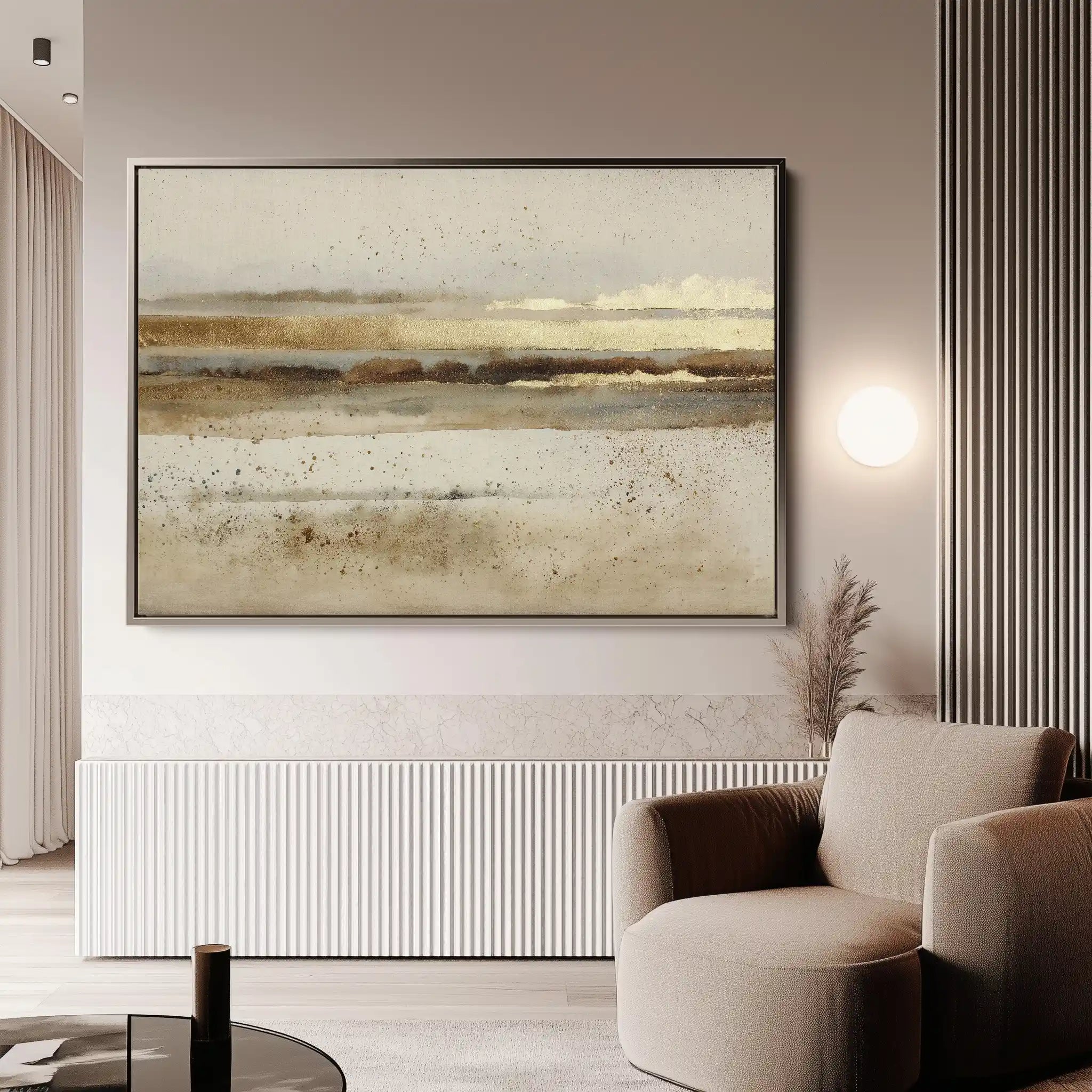 Abstract 1525 Canvas Art 18" x 24" / 45 x 60 cm / Black