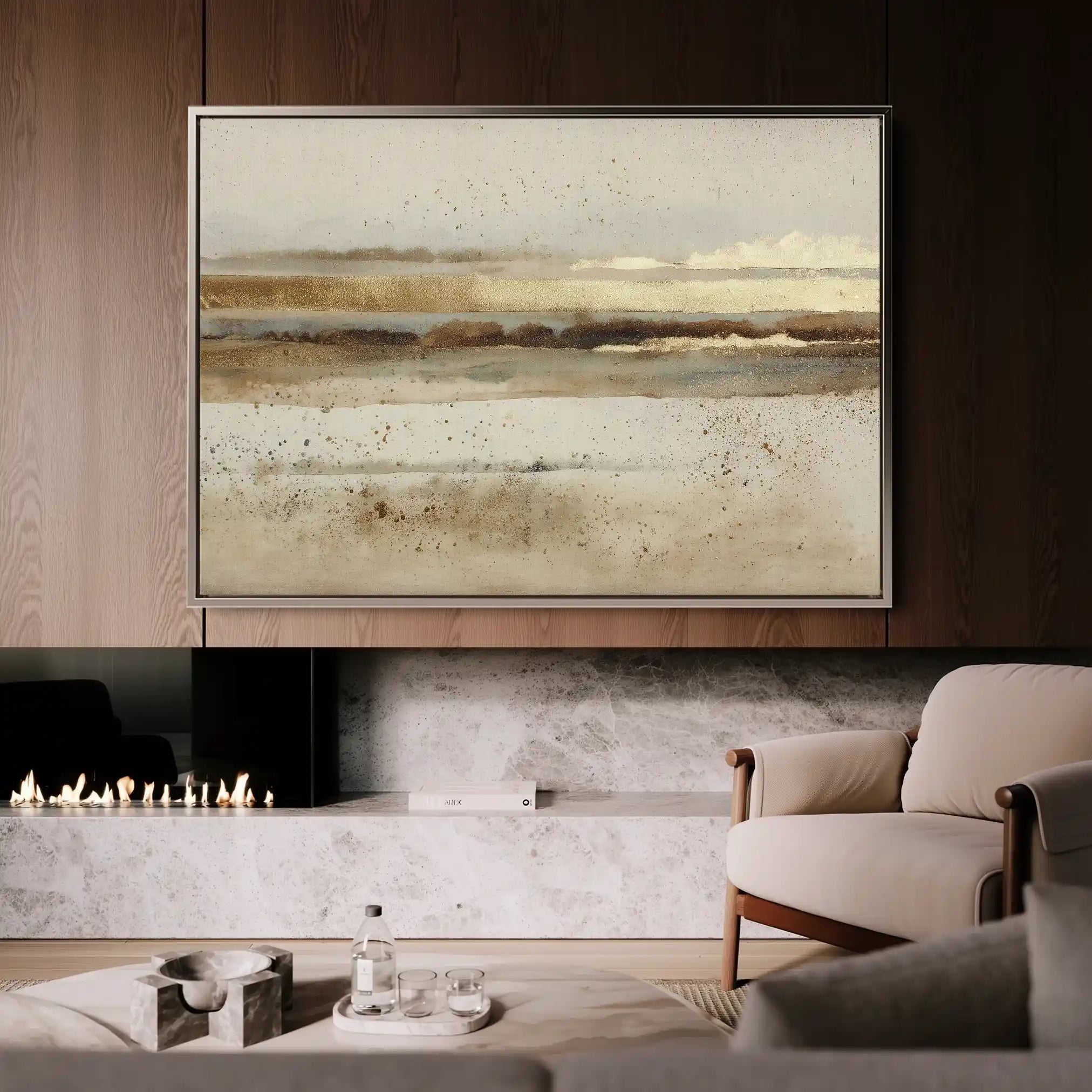 Abstract 1525 Canvas Art 60 x 40 cm / Black