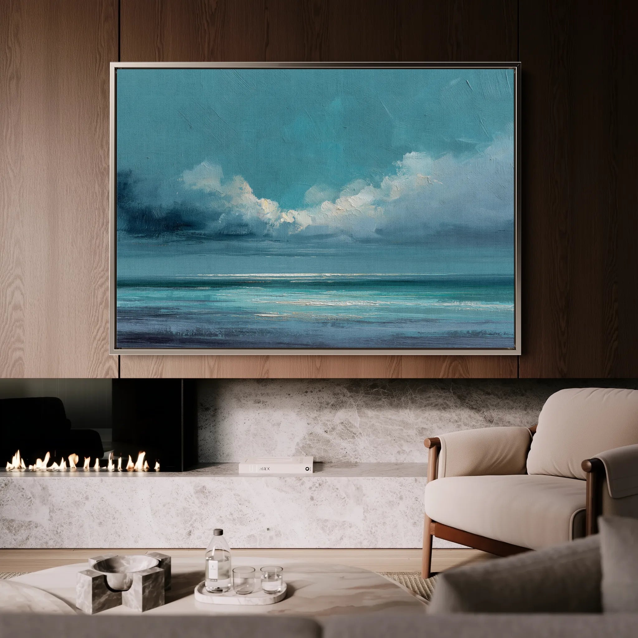 Abstract 1526 Canvas Art 18" x 24" / 45 x 60 cm / Black