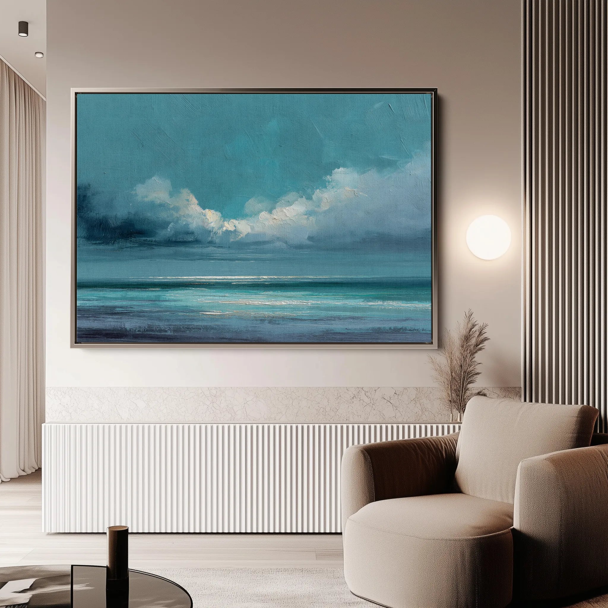 Abstract 1526 Canvas Art 18" x 24" / 45 x 60 cm / Black