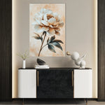 Floral 1526 Canvas Art 18" x 24" / 45 x 60 cm / Black