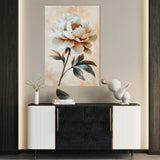 Floral 1526 Canvas Art 18" x 24" / 45 x 60 cm / Black