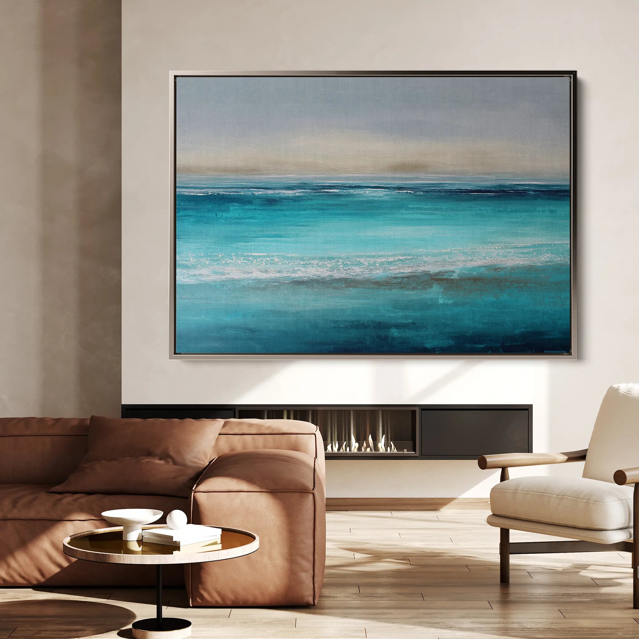 Abstract 1527 Canvas Art 18" x 24" / 45 x 60 cm / Black