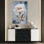 Floral 1527 Canvas Art 18" x 24" / 45 x 60 cm / Black