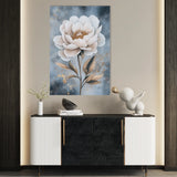 Floral 1527 Canvas Art 18" x 24" / 45 x 60 cm / Black