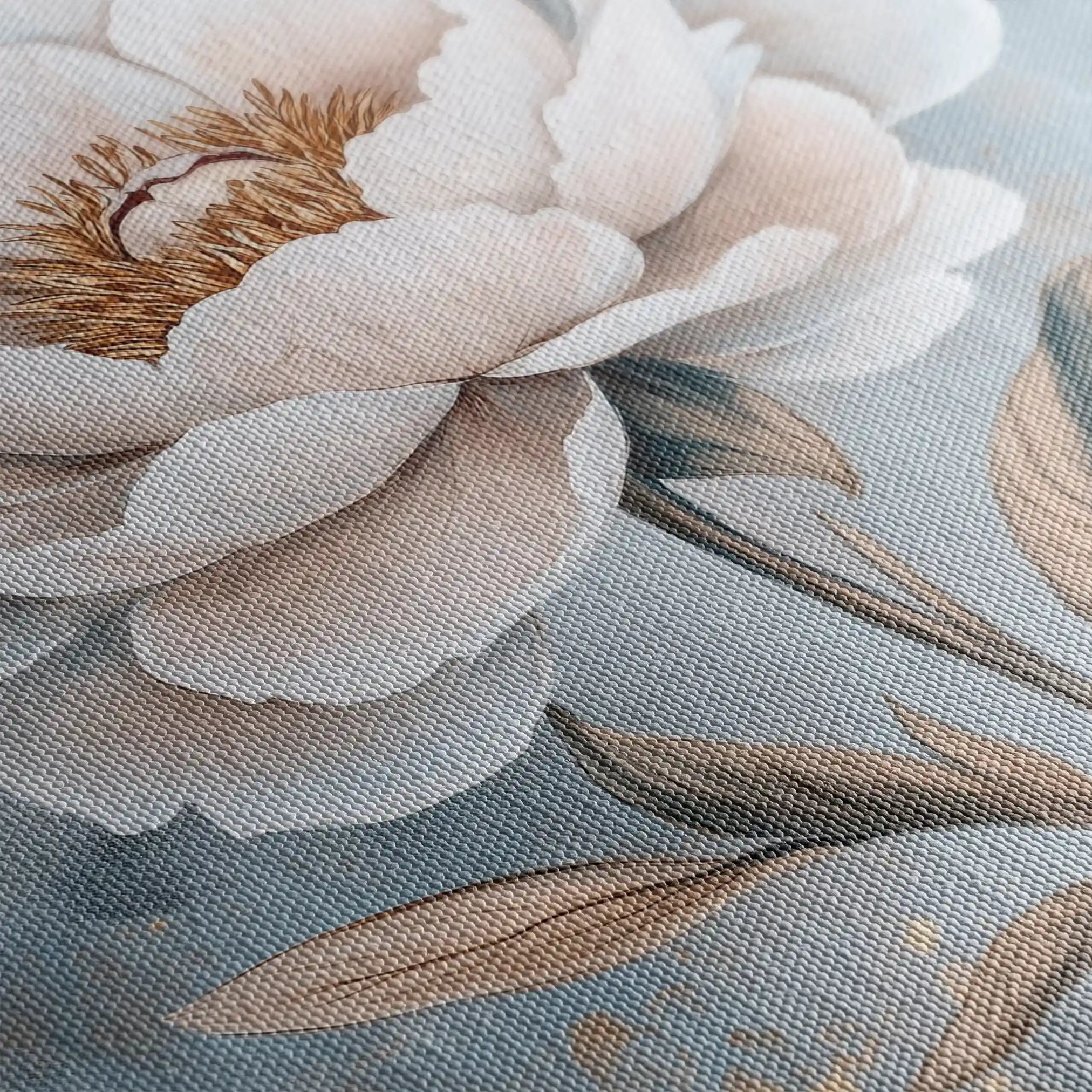 Floral 1527 Canvas Art 60 x 40 cm / Black