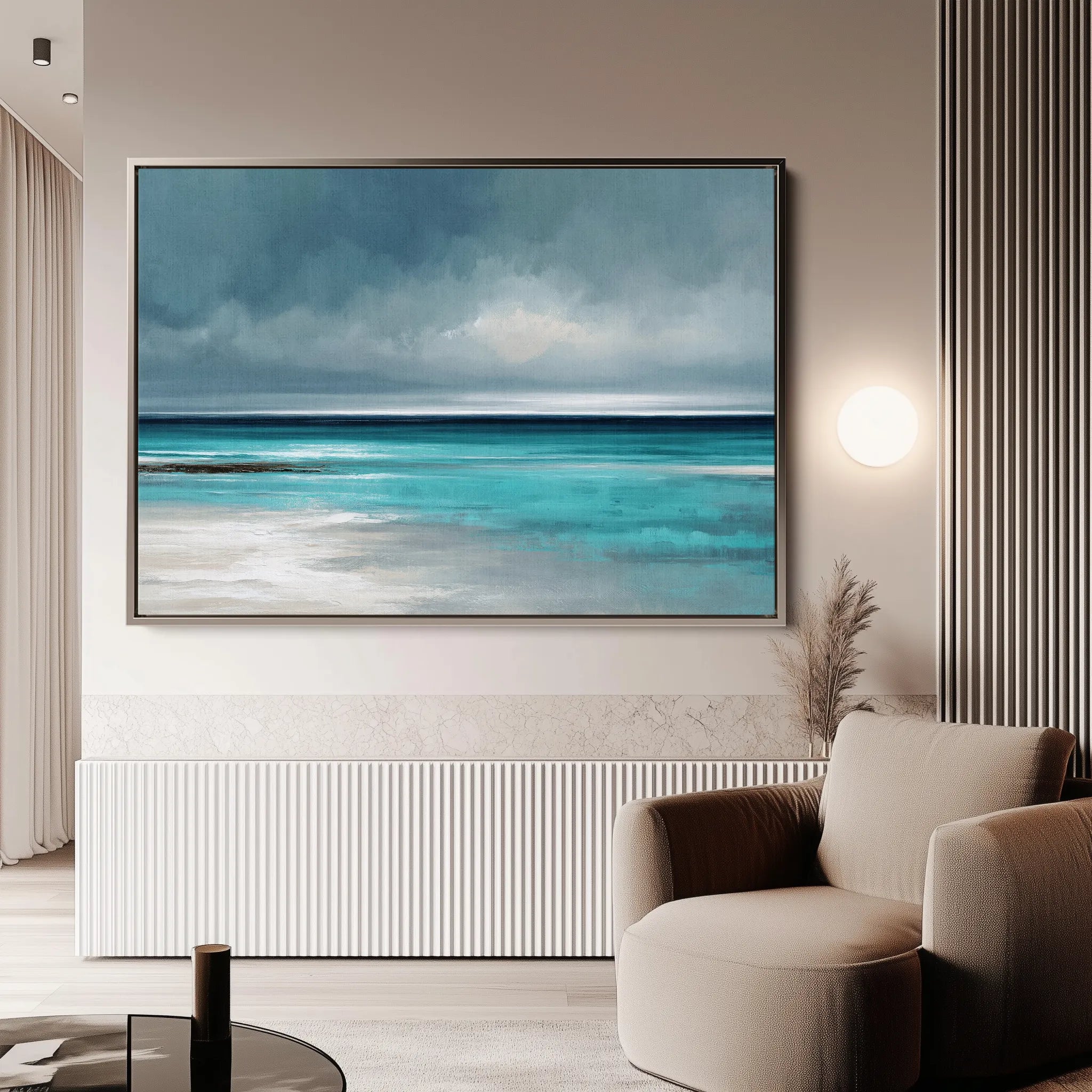 Abstract 1528 Canvas Art 18" x 24" / 45 x 60 cm / Black