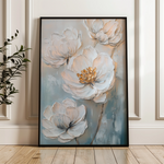Floral 1528 Canvas Art 18" x 24" / 45 x 60 cm / Black