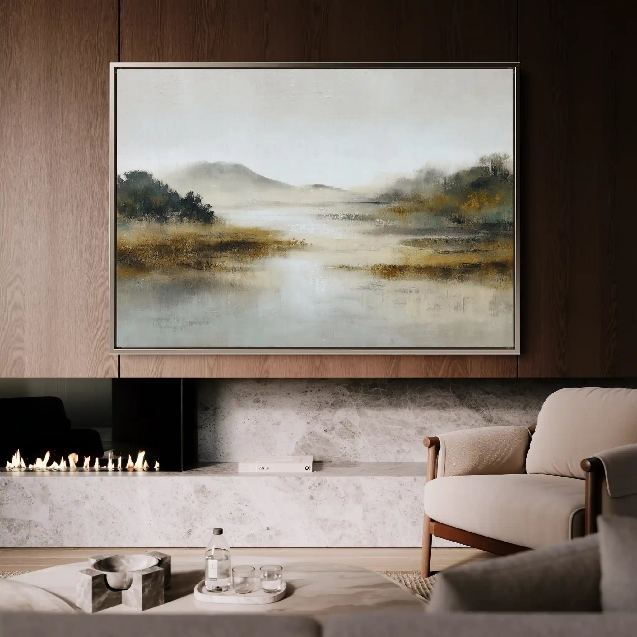 Abstract 1529 Canvas Art 18" x 24" / 45 x 60 cm / Black