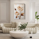 Floral 1529 Canvas Art 18" x 24" / 45 x 60 cm / Black