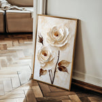 Floral 1529 Canvas Art 18" x 24" / 45 x 60 cm / Black