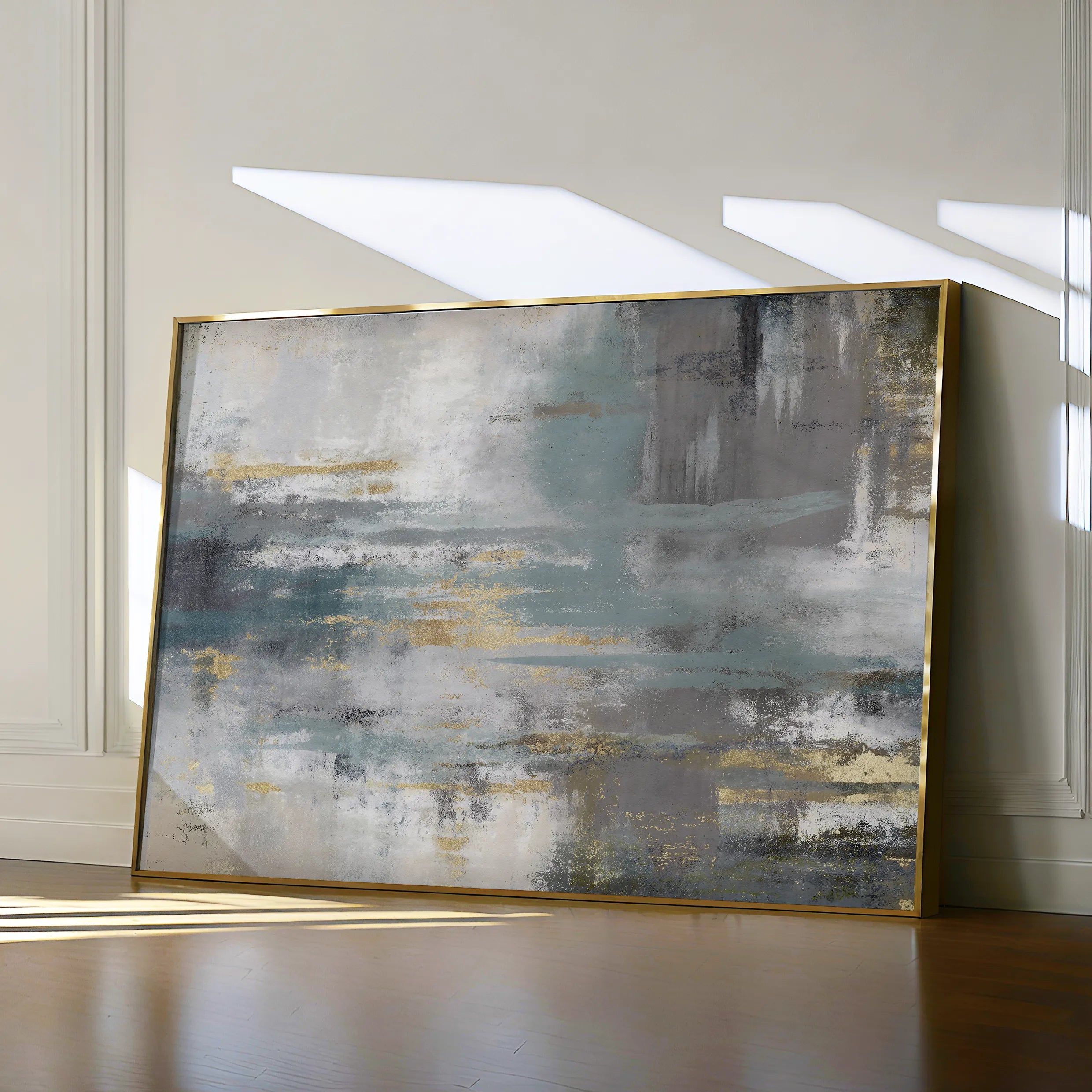 Abstract 153 Canvas Art 18" x 24" / 45 x 60 cm / Black