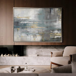 Abstract 153 Canvas Art 18" x 24" / 45 x 60 cm / Black