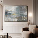 Abstract 153 Canvas Art 18" x 24" / 45 x 60 cm / Black
