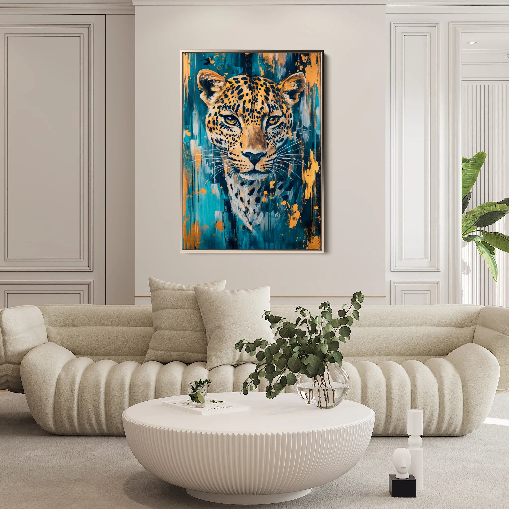 Animals 153 Canvas Art 18" x 24" / 45 x 60 cm / Black